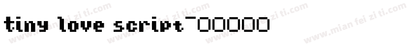 Tiny Love script字体转换